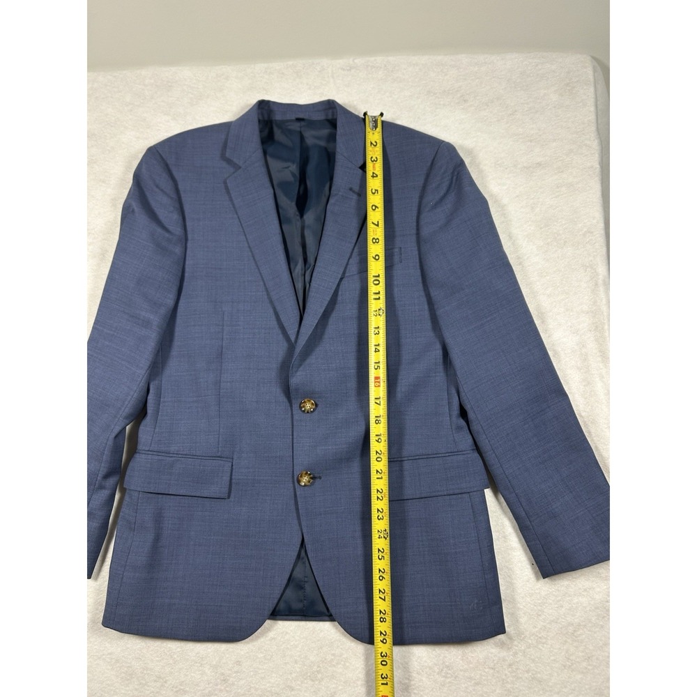 NEW J Crew Men 38S Navy Blue Thompson Wool Two-Button Sport Coat Blazer Jacket - Picture 6 of 8